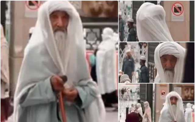 سعودی شہزادے کی دعوت، مسجد نبوی سے وائرل ہونے والے پاکستانی بابا جی سعودی عرب روانہ