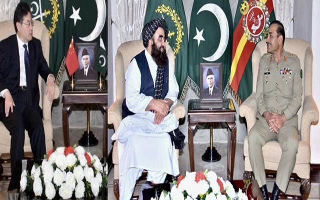 آرمی چیف جنرل عاصم منیر سے چینی اور افغان وزرائے خارجہ کی ملاقات