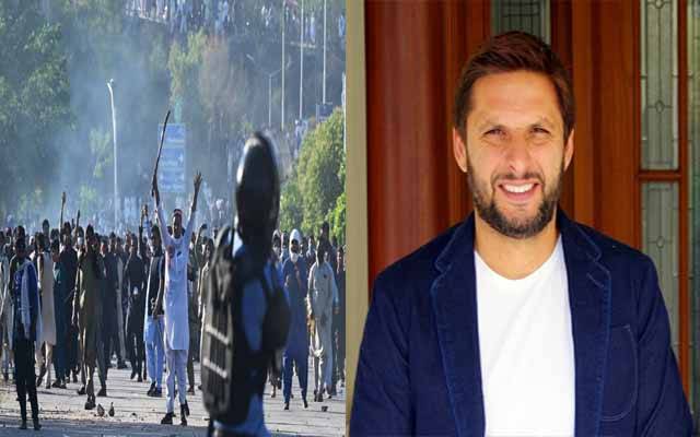 عمران خان کی گرفتاری، توڑ پھوڑ، پر تشدد واقعات پر آخر کار شاہد آفریدی نے خاموشی توڑ دی