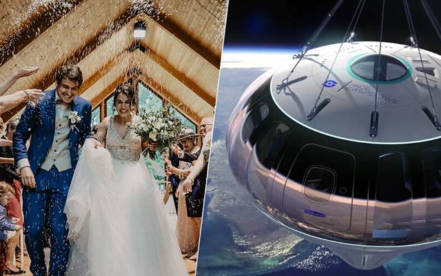  خلا میں شادی کا تصور اب حقیقت کے قریب ترہے۔ خلائی سفر کرنے والی بین الاقوامی کمپنی نے شادی جیسے قیمتی لمحات کو ناقابل فراموش بنانے کیلئے منفرد پیشکش کردی۔