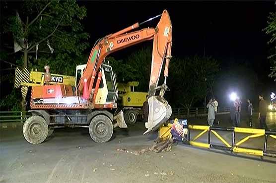 زمان پارک میں تجاوزات کے خاتمے کیلئے آپریشن مکمل
