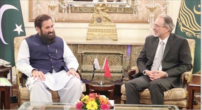 گورنر پنجاب بلیغ الرحمان سے ترکیہ کے سفیر کی ملاقات، دو طرفہ تجارت کو مزید بڑھانے کا عزم
