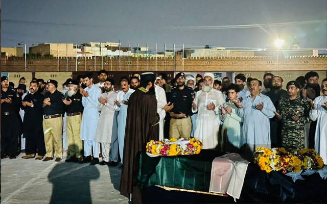 Martyred police SHO buried with full protocol in Shah Kas Police Lines Khyber, 24News