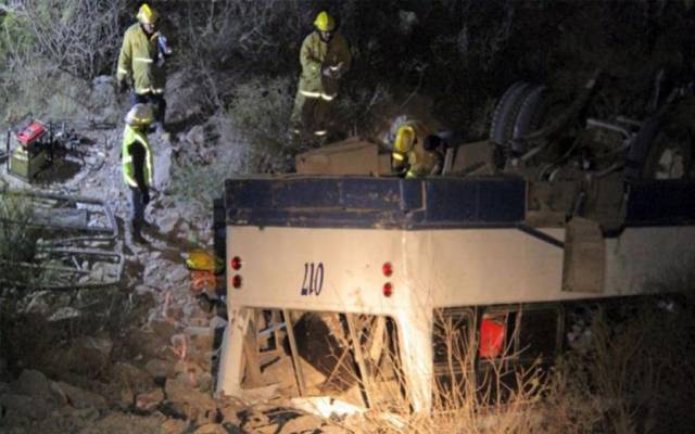 میکسیکو:مسافر بس کھائی میں جا گری،17 افراد ہلاک 22 زخمی