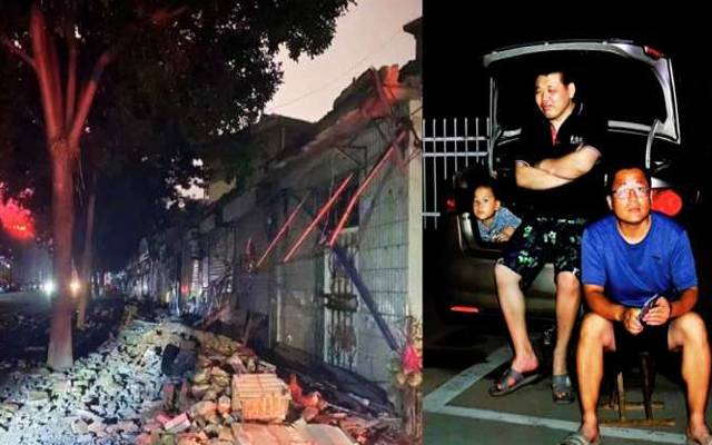چین میں خوفناک زلزلہ سے متعدد عمارتیں گر گئیں، مختلف حادثات میں 21 افراد زخمی ہو گئے۔