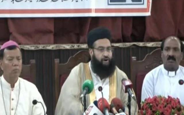 اسی چرچ میں عدالت لگائی جائے، جس کی صلیب کو توڑا گیا، مولانا طاہر اشرفی