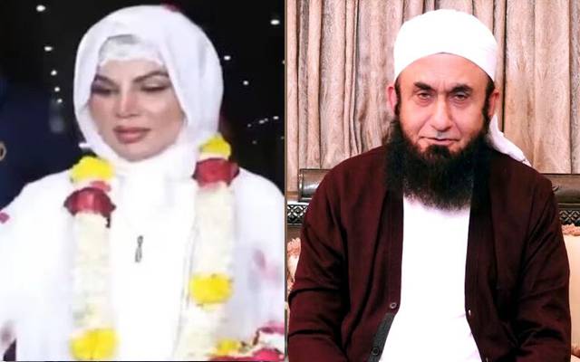 راکھی ساونت نے اپنے سوشل میڈیا پر مولانا طارق جمیل کے بیان کی ویڈیو شیئر کردی