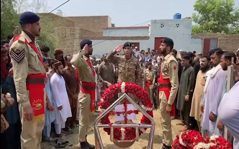 شہید صوبیدار قیصر رحیم کی نماز جنازہ ادا