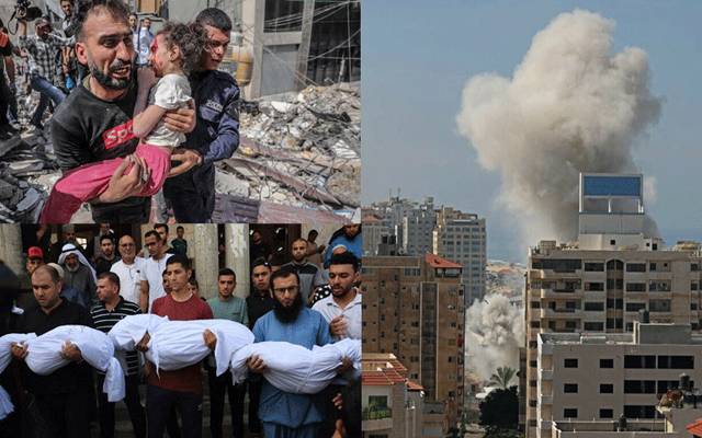 غزہ پر اسرائیل کی وحشیانہ بمباری کا سلسلہ ساتویں روز بھی جاری رہا،  جس کے نتیجے میں شہید کی تعداد 1800 سے تجاوز کر گئی جس میں 600 کے قریب بچے بھی شامل ہیں جبکہ 6 ہزارسے زائد  افراد زخمی ہیں۔   