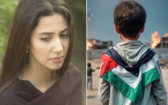 فلسطینیوں کی نسل کشی، ماہرہ خان کا بچوں سے اظہارِ یکجہتی