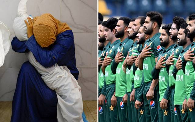 پاکستان کرکٹ ٹیم کے کھلاڑیوں نے مظلوم فلسطینیوں کیلئے آواز بلند کرتے ہوئے ایک ساتھ سوشل میڈیا پر فلسطین کا جھنڈا پوسٹ کرتے ہوئے غزہ کے عوام سے یکجہتی کا اظہار کیا ہے۔