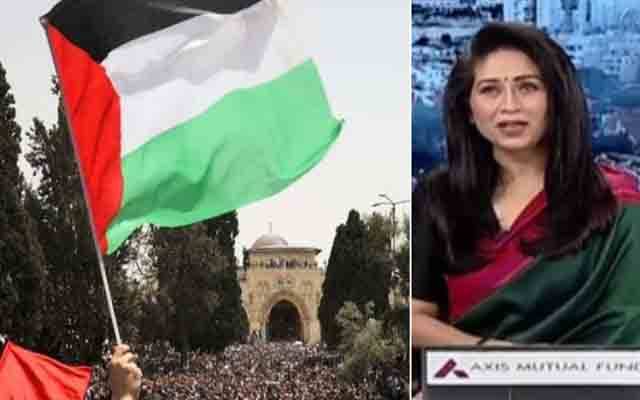اسرائیلی اہلکار کا بھارتی میزبان کی ساڑھی کے رنگوں پر اعتراض،خاتون اینکر نے کھڑی کھڑی سنادی