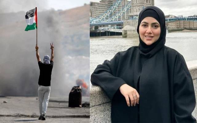  اسلام کی خاطر شوبز سے کنارا کشی اختیار کرنے والی بالی وڈ کی سابقہ اداکارہ ثناخان بھی فلسطین کی حمایت کرنے میدان میں آگئیں۔