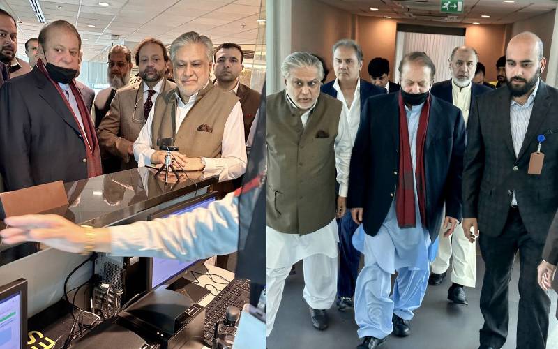 نواز شریف 4 سال بعد پاکستان پہنچ گئے, امیگریشن کا عمل مکمل،اہم دستاویز پر دستخط