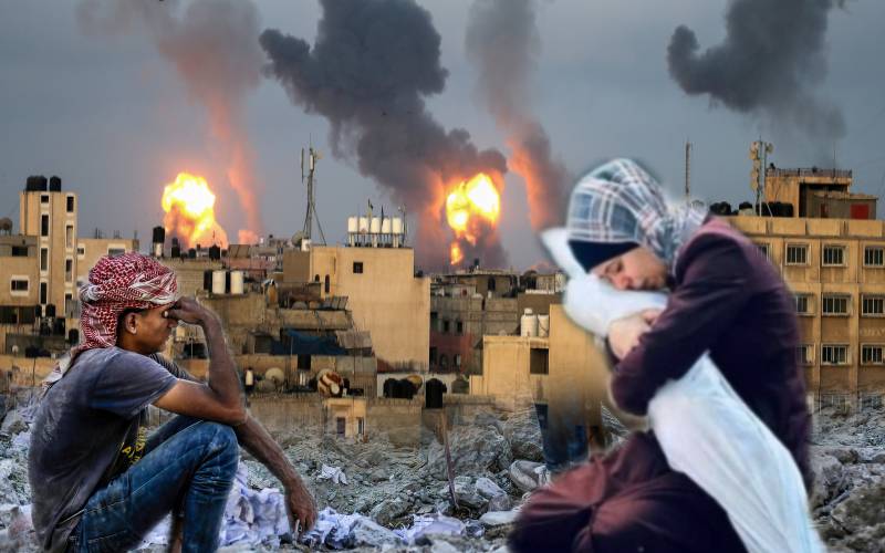 نہتے فلسطینیوں پر اسرائیلی بمباری جاری،مزید 436 شہید،تعداد5000ہوگئی 