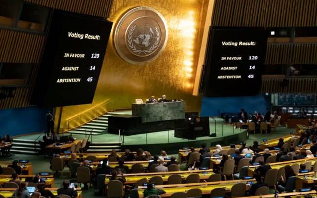  اقوام متحدہ کی جنرل اسمبلی نے بھاری اکثریت سے غزہ میں فوری طور پر انسانی بنیادوں پر جنگ بندی کی قرارداد کثرت رائے سے منظور کرلی ہے۔