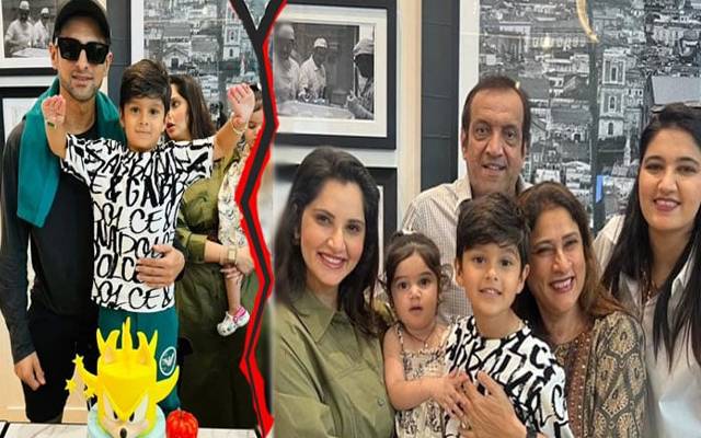 سابق کپتان شعیب ملک اور ان کی اہلیہ ثانیہ مرزا  کی طویل عرصے بعد بیٹے ازہان ملک کی پانچویں سالگرہ پر ایک ساتھ تصاویر نے سوشل میڈیا پر وائرل ہوتے ہی نئی بحث چھیڑ دی۔