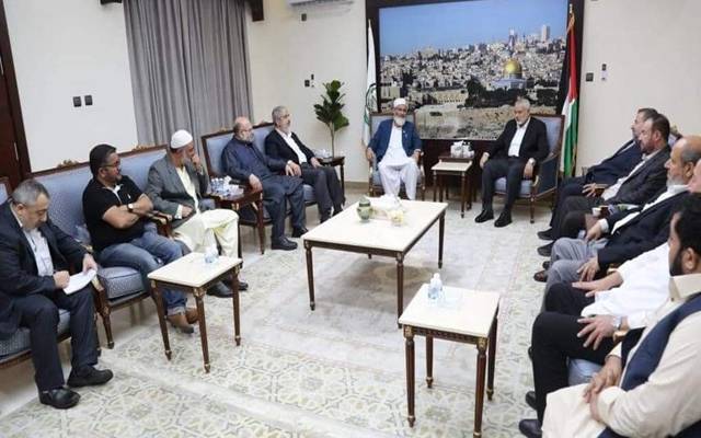  امیر جماعت اسلامی سراج الحق کی قطر میں حماس کے سربراہ اسماعیل ھنیئہ سے ملاقات کی جس میں جماعت اسلامی کے ڈائریکٹر امور خارجہ آصف لقمان قاضی سمیت حماس کی مرکزی قیادت بھی موجود تھی۔