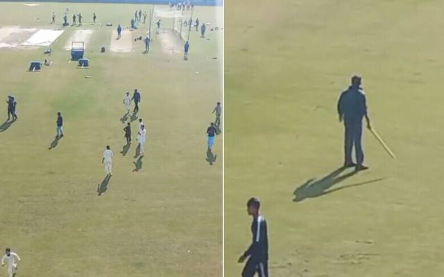 دورہ آسٹریلیا کیلئے قومی کرکٹ ٹیم کے پریکٹس سیشن کے دوران بڑی تعداد میں نوجوان کرکٹرز گراونڈ میں داخل ہوگئے۔  جس سے انتظامیہ  کی دوڑیں لگ گئیں۔