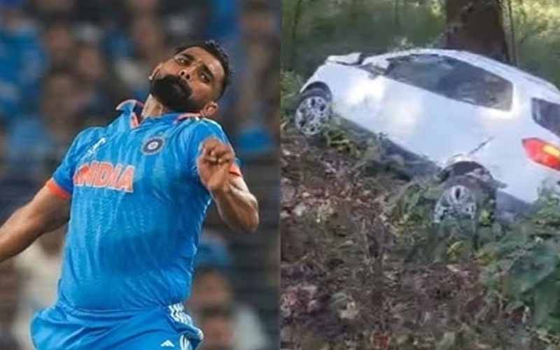بھارتی کرکٹر محمد شامی نے کھائی میں گرنے والی گاڑی سے مسافر کو بحفاظت نکال لیا