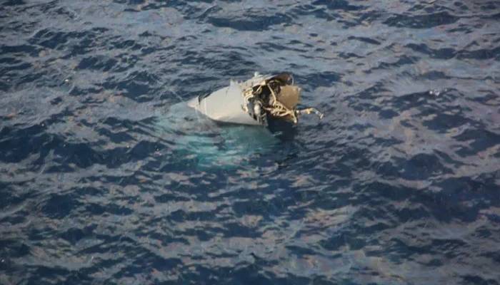 L’avion s’est écrasé en mer