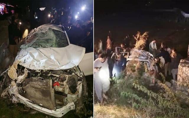 پیپلز پارٹی جلسے سے واپس آتے ہوئے شکارپور بائی پاس پر کار حادثے کے نتیجے میں 5 افراد جاں بحق ہوگئے۔