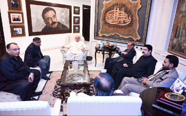  آصف علی زرداری سے سابق وفاقی وزیر ڈاکٹر عاصم حسین سمیت دیگر کی ملاقات