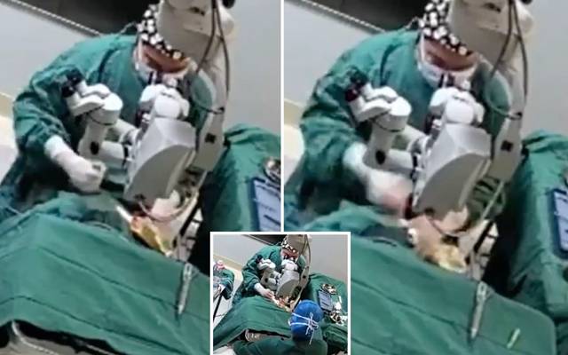 چین میں آنکھوں کے ہسپتال میں سرجری کے دوران مریض کو سر میں مکے مارنے پر چینی ڈاکٹر کو معطل کر دیا گیا۔  