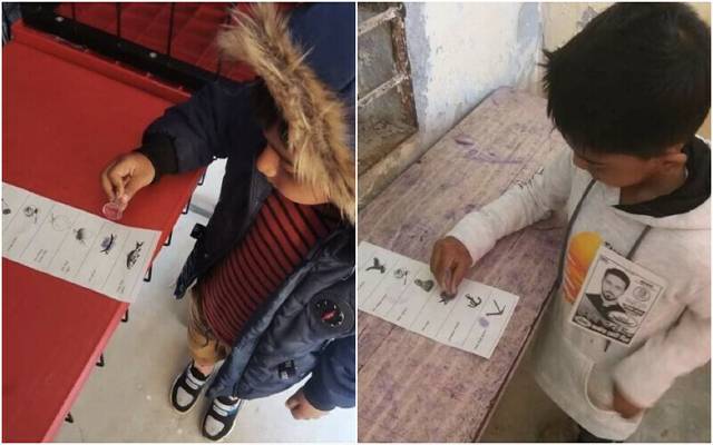 بنگلہ دیش الیکشن میں بچے بھی ووٹ ڈالتے رہے، ٹھپے لگانے کی تصاویروائرل