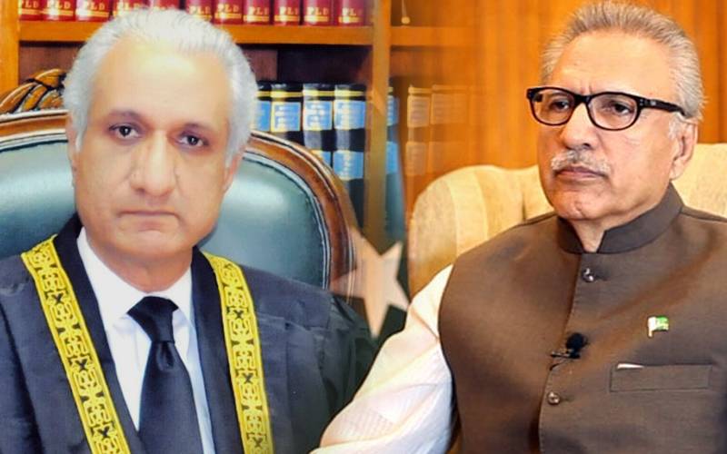 صدر عارف علوی نے جسٹس اعجاز الاحسن کا استعفیٰ منظورکرلیا