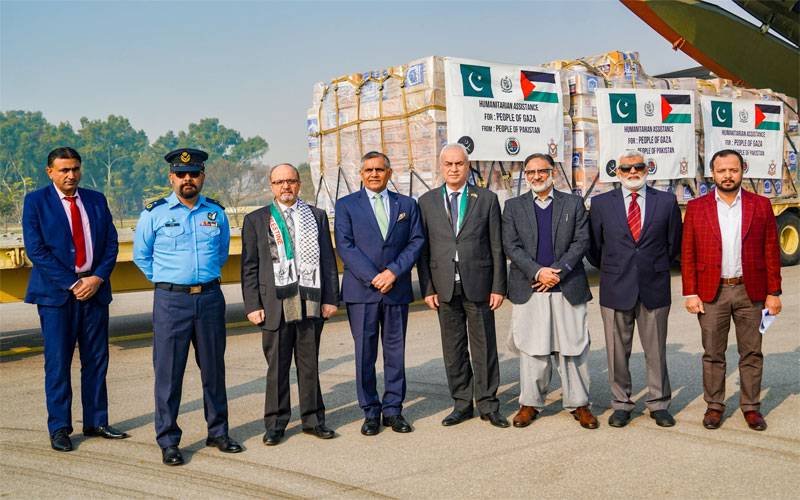 المیہ غزہ، الخدمت فاؤنڈیشن کی جانب سے 20 ٹن ادویات اور امدادی سامان کی تیسری کھیپ روانہ