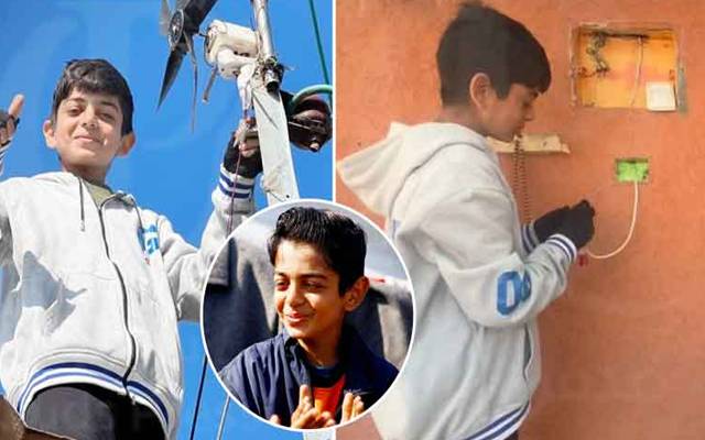  غزہ پر اسرائیل کی وحشیانہ بمباری کے دوران 15 سالہ فلسطینی بچے نے خیمے میں بجلی پیدا کرکے سب کو حیران کردیا۔ 