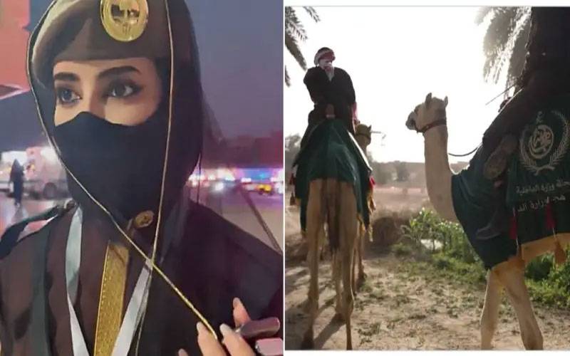 سکیورٹی گشت ھجانہ میں کام کرنے والی پہلی نوجوان سعودی خاتون کے چرچے