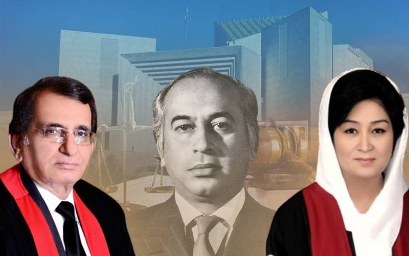 ذوالفقار علی بھٹو کی پھانسی کیخلاف صدارتی ریفرنس، جسٹس مسرت ہلالی اور عدالتی معاون میں دلچسپ مکالمہ 