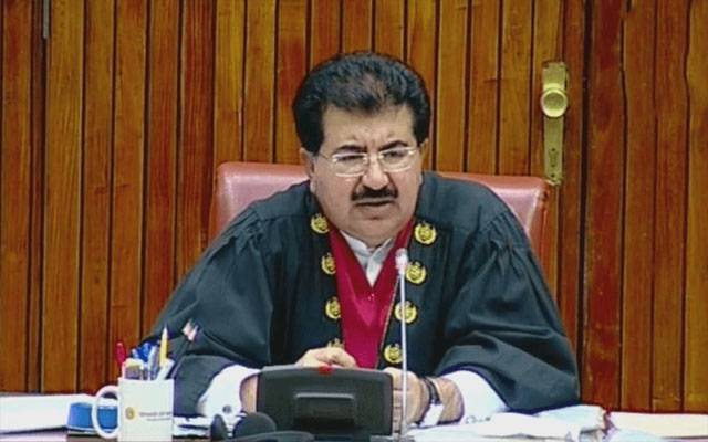 چیئرمین سینیٹ صادق سنجرانی کو عہدے سے ہٹانے کی درخواست سماعت کیلئے مقرر