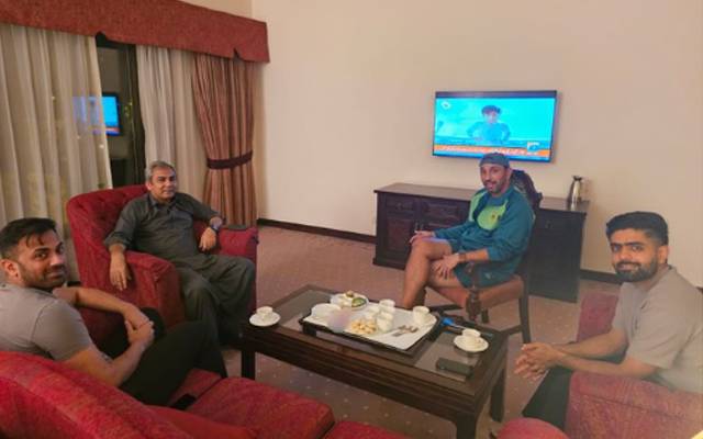 چیئرمین پی سی بی نے کپتان بابراعظم، ہیڈ کوچ اظہر محمود اور ٹیم سلیکٹر وہاب ریاض سے راولپنڈی میں ملاقات کی۔