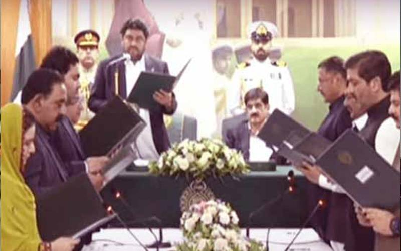 سندھ کابینہ میں شامل وزراءکو محکموں کے قلمدان الاٹ 
