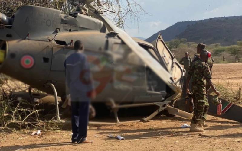 کینیا میں ہیلی کاپٹر حادثے کا شکار، فوجی سربراہ سمیت 10 افراد جاں بحق