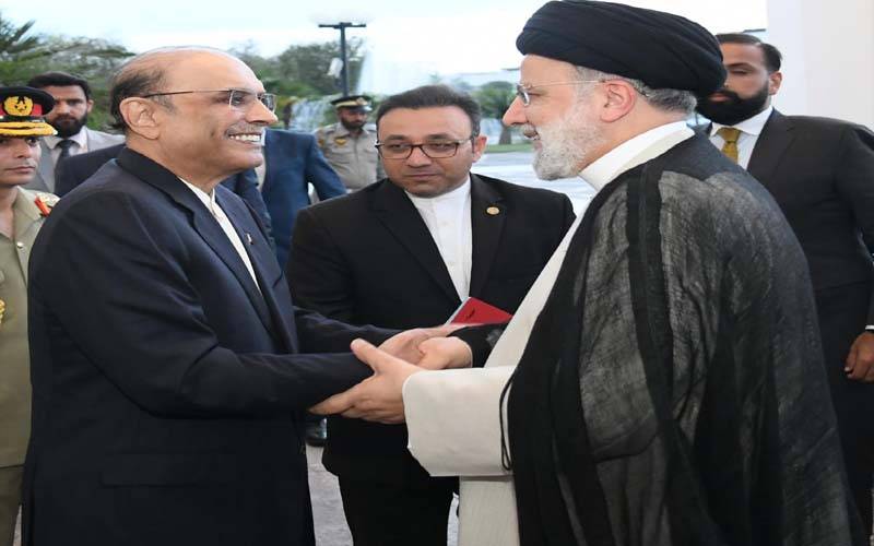 ایرانی صدر  ڈاکٹر ابراہیم رئیسی کی ایوان صدر آمد ،آصف علی زرداری سے ملاقات
