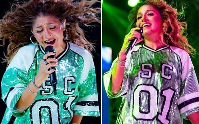 بھارت کی معروف گلوکارہ سنیدھی چوہان پر لائیو کنسرٹ کے دوران بوتل سے حملہ کیا گیا جس کی ویڈیو سوشل میڈیا پر وائرل ہوگئی۔