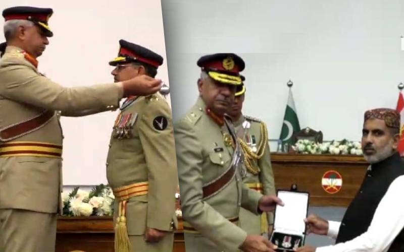 کراچی:فوجی افسروں و جوانوں کو ملٹری اعزازات سے نوازا گیا