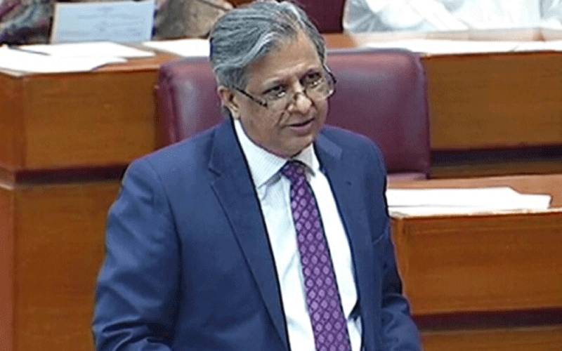 سینیٹ اجلاس:ریلوے غریب کی سواری ہے اس کو بہتر بنانا ہے،اعظم نذیر تارڑ