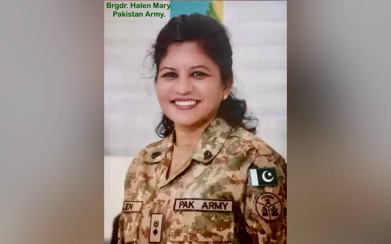 پاک فوج میں پہلی مرتبہ عیسائی خاتون افسر کی بریگیڈیئر کے رینک پر ترقی
