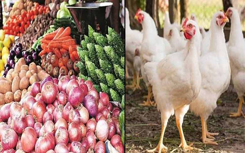 مرغی کا گوشت پھر مہنگا، پیاز کے نرخ  بھی بڑھ گئے