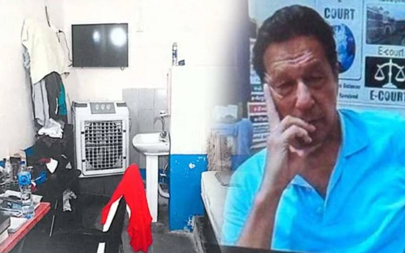 وکلا تک رسائی نہ دینے کا بیان، حکومت عمران خان کے سیل کی تصاویر سامنے لے آئی
