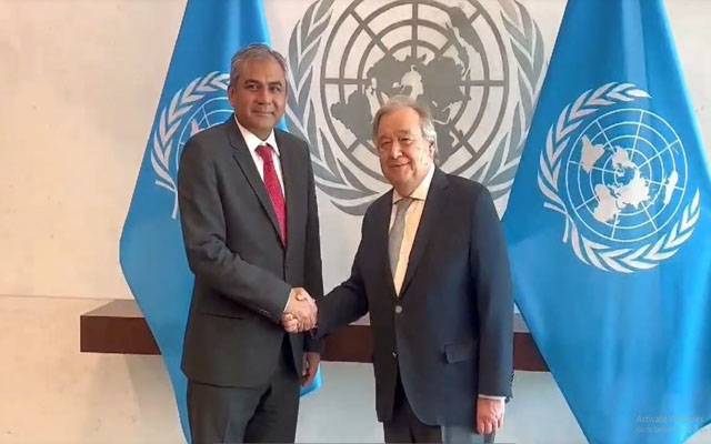 وزیرداخلہ کی اقوام متحدہ کے سیکریٹری جنرل سے ملاقات، دہشتگردی سے نمٹنے کیلئےمشترکہ اقدامات پر تبادلہ خیال