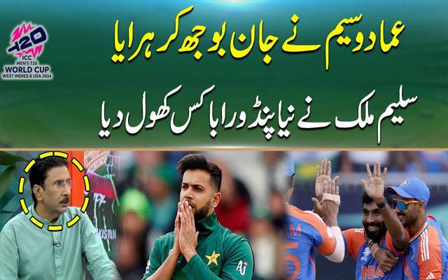 عماد وسیم نے جان بوجھ کر میچ ہرایا، سلیم ملک نے نیا پنڈورا باکس کھول دیا 