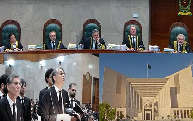 مخصوص نشستوں کا کیس: سپریم کورٹ نے نہیں کہا کہ پی ٹی آئی کو انتخابات سے باہر کر دیں: جسٹس منیب