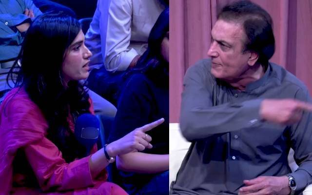 خلیل الرحمان قمر لائیو شو میں  آپے سے باہر ، لڑکی کو کھری کھری سنا دیں، ویڈیو وائرل