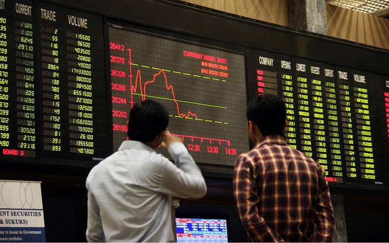  سٹاک مارکیٹ میں ابتدائی تیزی کے بعد بڑی مندی، ڈالر مہنگا 